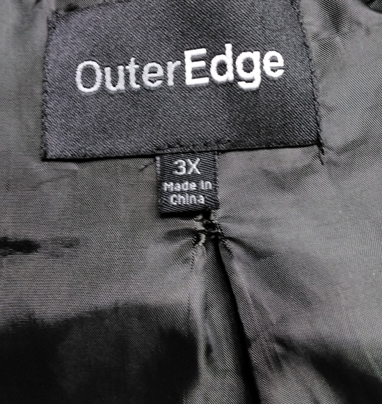 Outer Edge Satin Floral Jacket   Size 3X - Picture 4 of 4